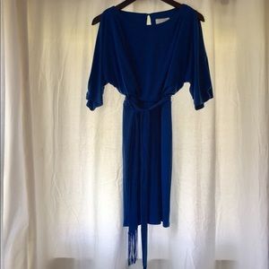 Jessica Simpson blue cold shoulder dress. Xs